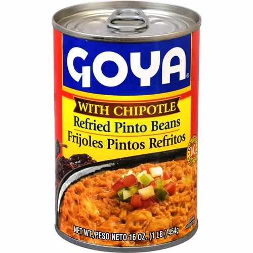 Goya Refried Pinto Beans with Chipotle 16 oz